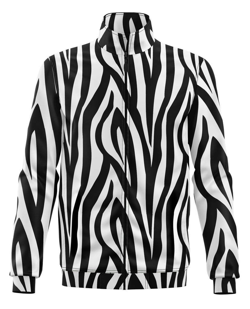 Zebra Stripes Animal Print Stag Tracksuit Jacket